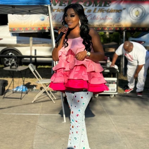 Pink & Denim Set - Picture 2 of 2